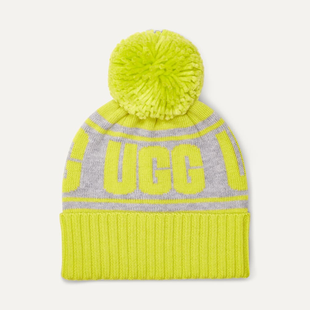 ニット ロゴ スタジアム ビーニー 20067｜帽子｜UGG®（アグ）公式オンライン アウトレットストア