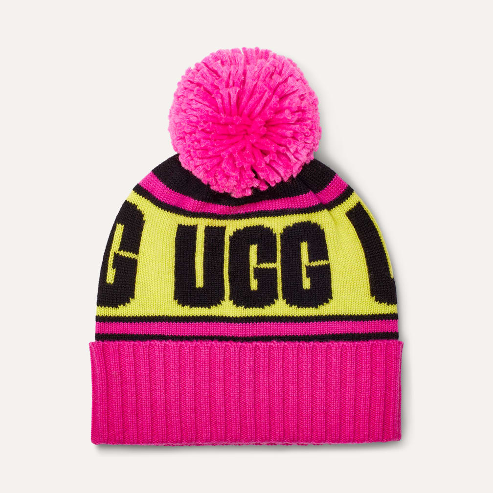 ニット ロゴ スタジアム ビーニー 20067｜帽子｜UGG®（アグ）公式オンライン アウトレットストア