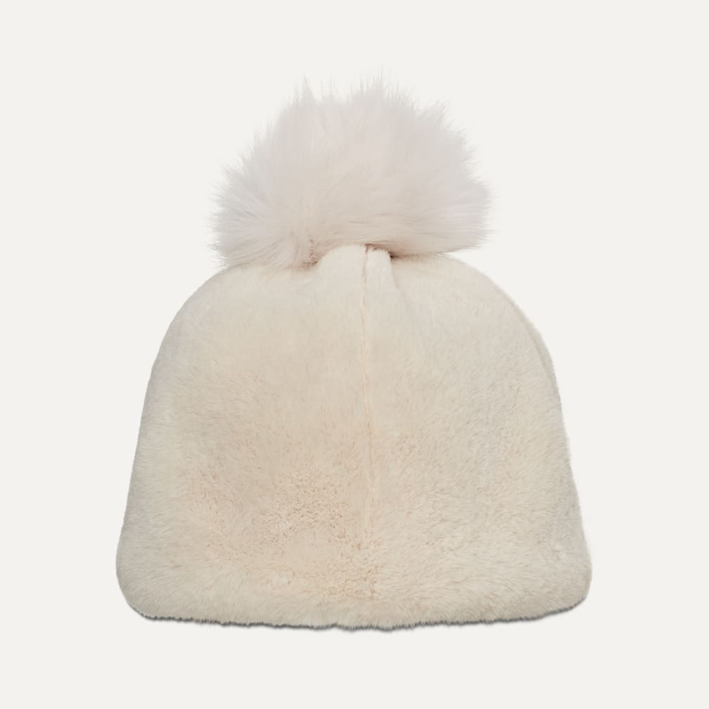 【2024秋冬新作】 フォー 公式【 UGG® ファー W Beanie Fur ポム|Faux W ビーニー 帽子