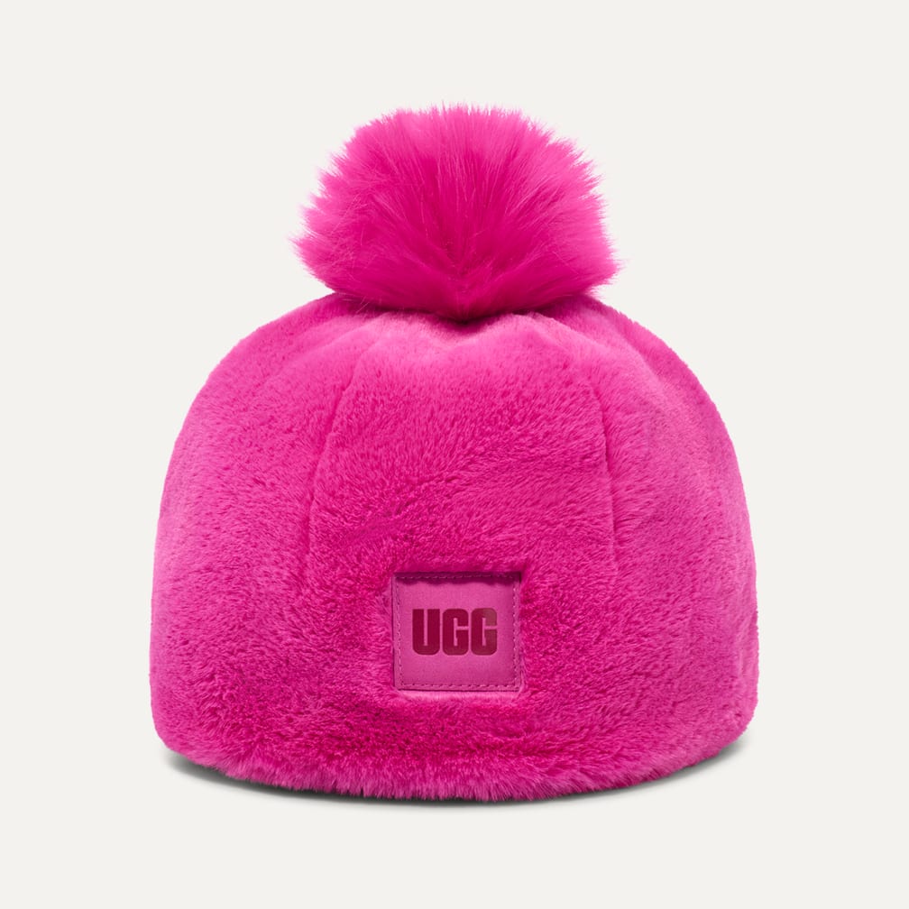 UGG® 公式【 フォー ファー ビーニー W ポム|Faux Fur Beanie W Pom| 191459207918 | レディース】アグ  公式サイト