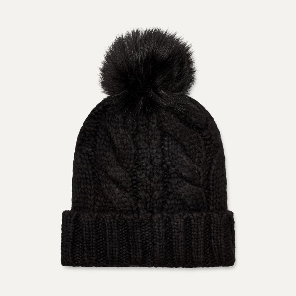 UGG® 公式【 ケーブル ビーニー W ポム|Cable Beanie W Pom| 191459205716 | レディース】アグ 公式サイト