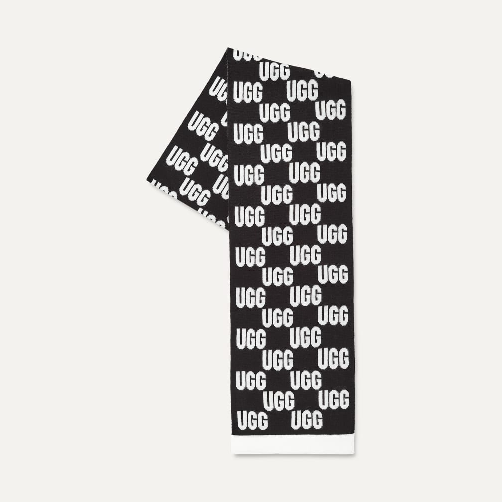 UGG® 公式【 チェックド グラフィック ロゴ スカーフ|Checked Graphic Logo Scarf| 191459205266 |  レディース】アグ 公式サイト