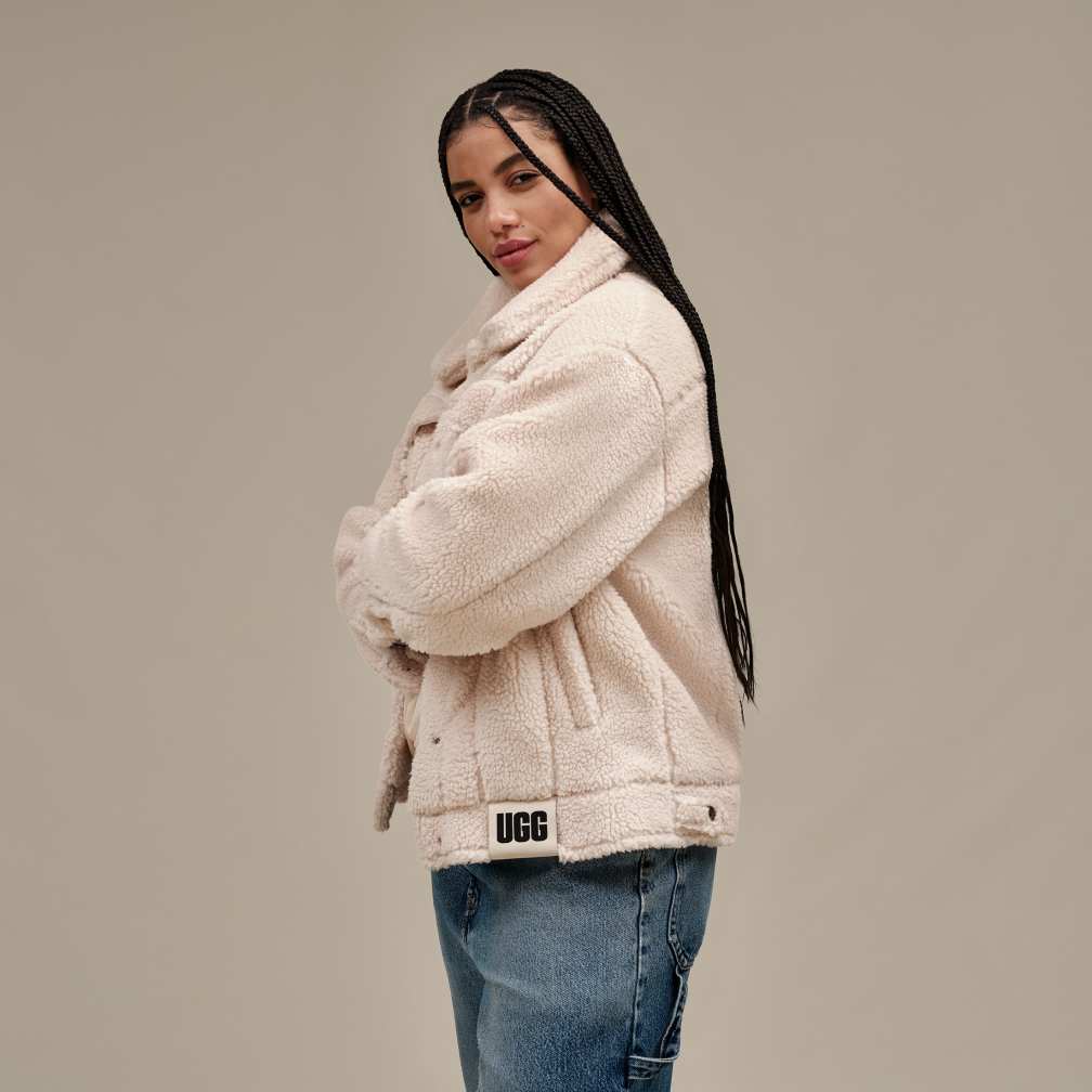 UGG® 公式【 フランキー シェルパ トラッカー ジャケット|Frankie Sherpa Trucker Jacket| 195719955922  | レディース】アグ 公式サイト