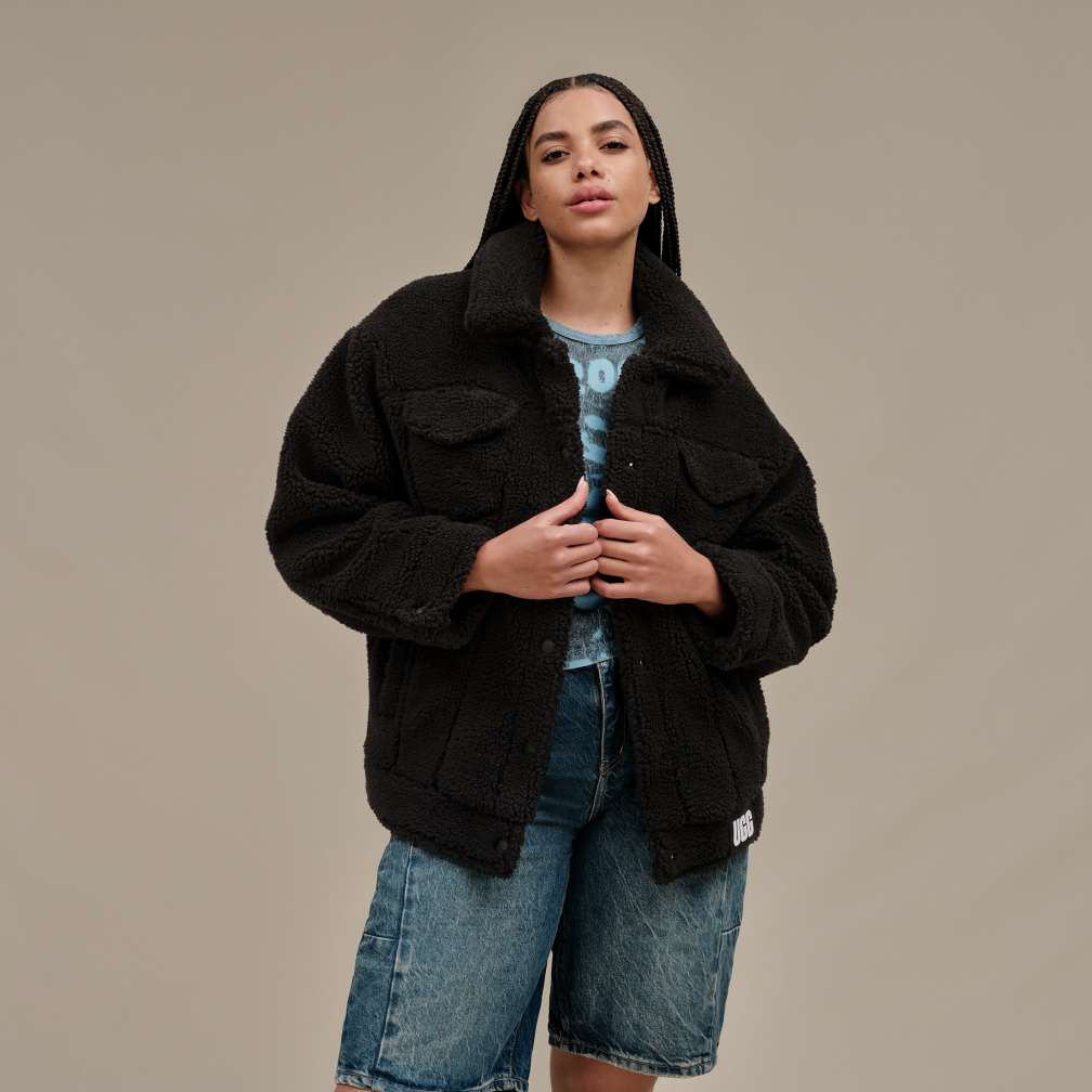 UGG® 公式【 フランキー シェルパ トラッカー ジャケット|Frankie Sherpa Trucker Jacket| 194715955837  | レディース】アグ 公式サイト
