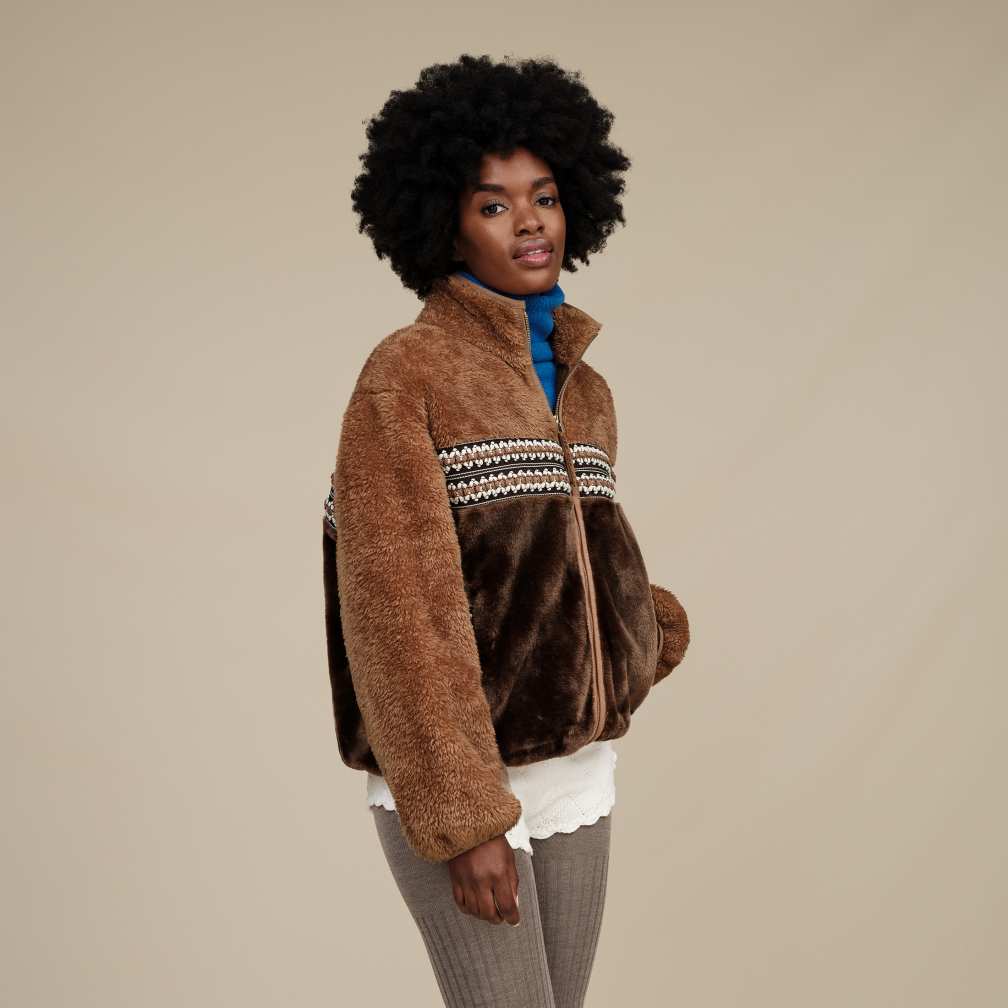 UGG® 公式【 マーレーン シェルパ ジャケット Ｈ ブレイド|Marlene Sherpa Jacket H Braid| 1142550 |  レディース】アグ 公式サイト
