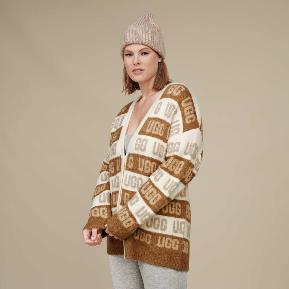 楽天市場】UGG アグ ニットカーディガン Nyomi Cropped Cardigan
