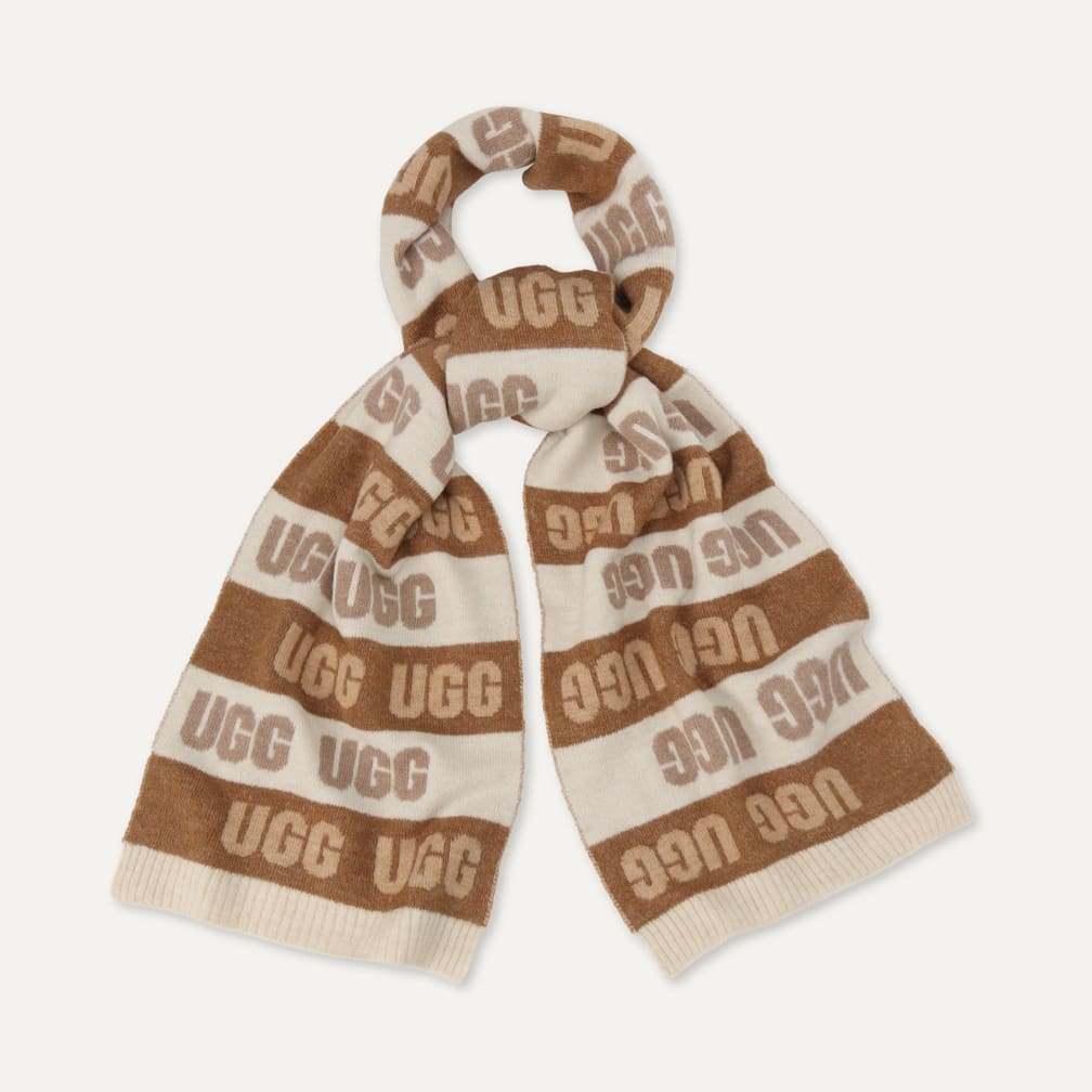 新しい季節 UGG 公式【 UGG® グラフィック Logo Graphic スカーフ|UGG ロゴ 小物