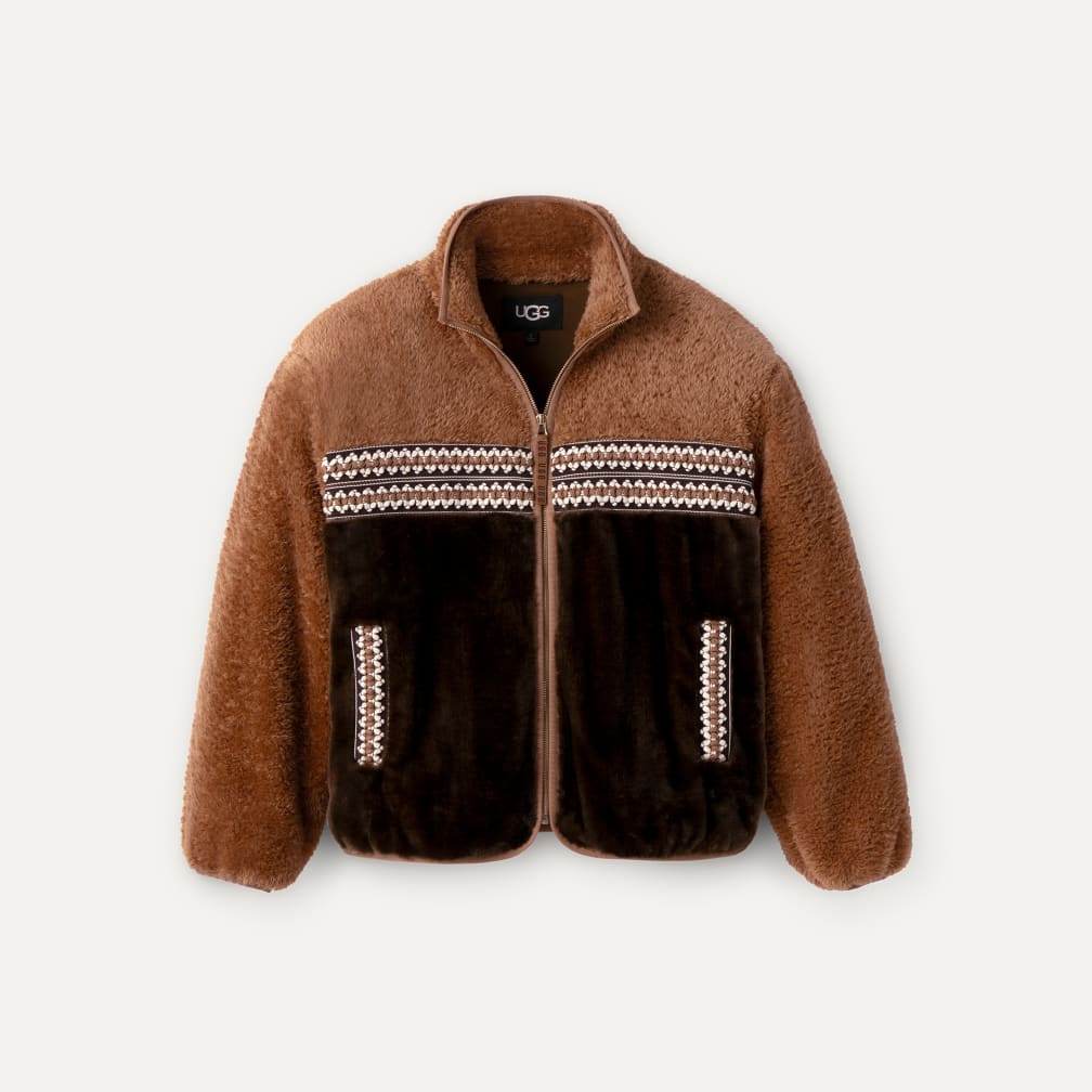 UGG® 公式【 マーレーン シェルパ ジャケット Ｈ ブレイド|Marlene Sherpa Jacket H Braid| 1142550 |  レディース】アグ 公式サイト