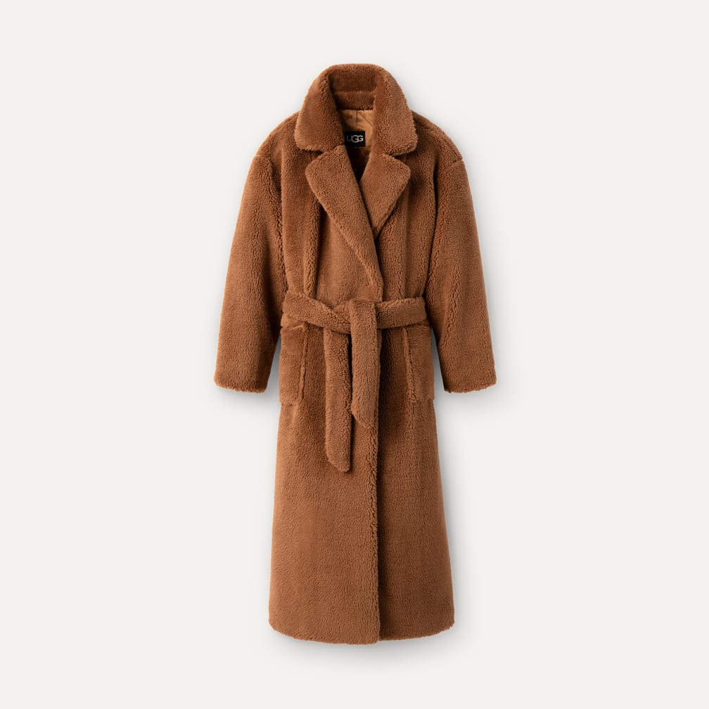 UGG® 公式【 アレサンドラ フォーファー ラップ コート|Alesandra Faux Fur Wrap Coat| 196565747549 |  】アグ 公式サイト