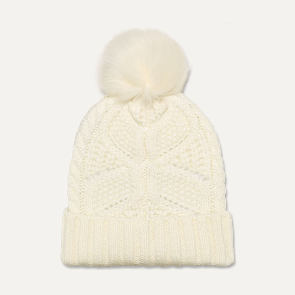 UGG® 公式【 ケーブル ビーニー ウィズ ポム|Cable Beanie With Pom| 191459230886 | レディース】アグ  公式サイト