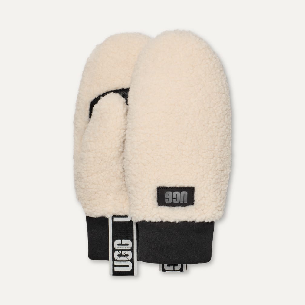 【残りわずか】 UGG® 公式【 UGGフラッフ ミトン ウィズ ロゴ テープ|UGGfluff 小物