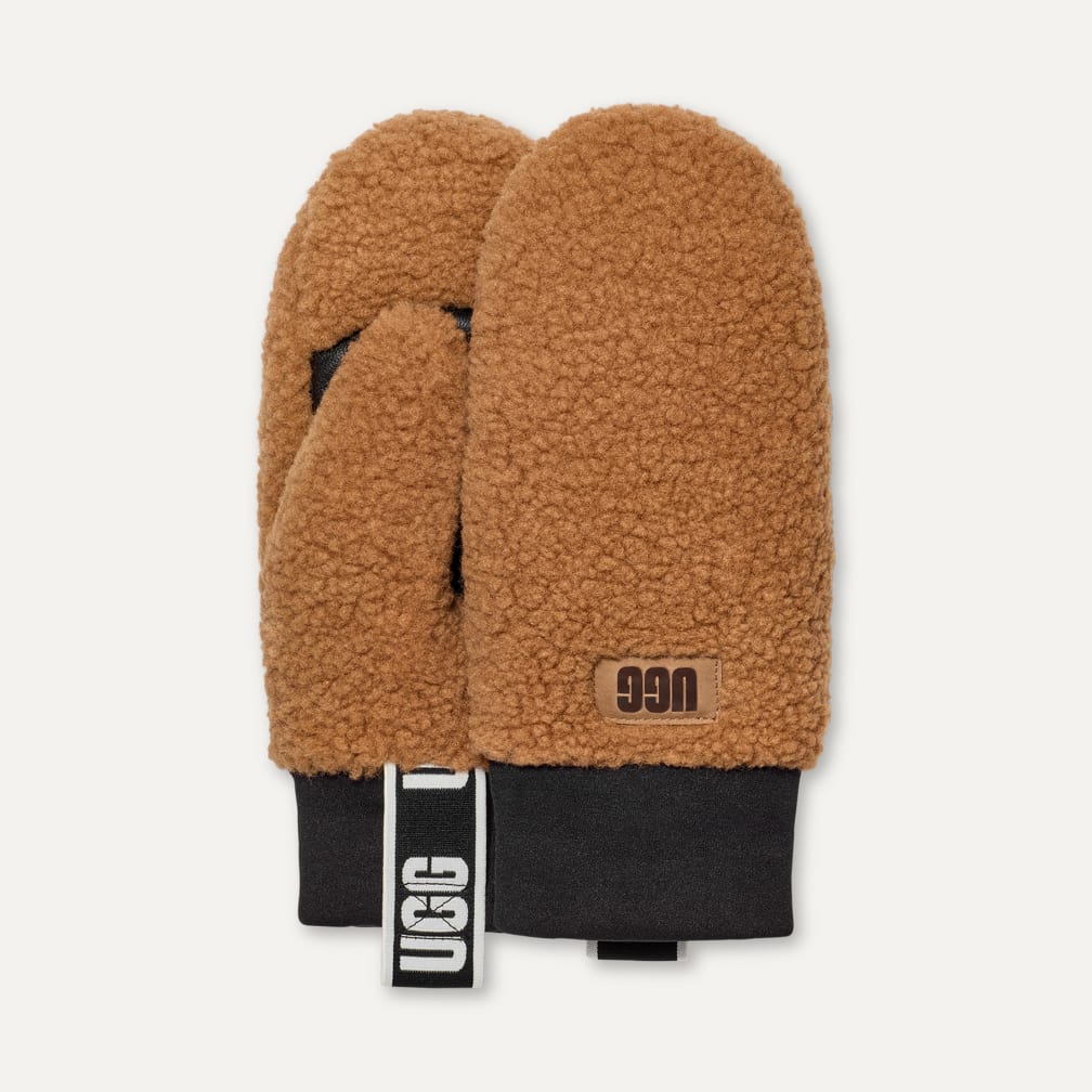 UGG® 公式【 UGGフラッフ ミトン ウィズ ロゴ テープ|UGGfluff