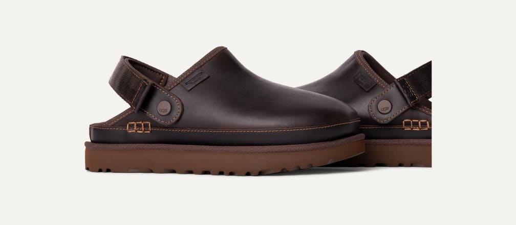 UGG® 公式【 ゴールデンスター クロッグ LTHR リジェン