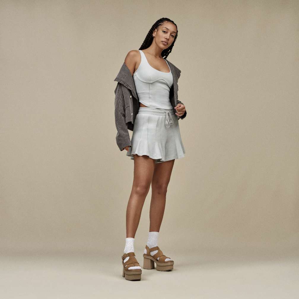 UGG® 公式【 ニュー ハイツ プラットフォーム T-ストラップ|New