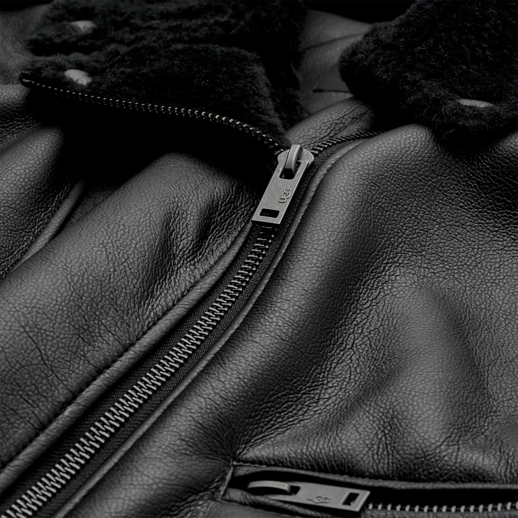 UGG® 公式【 フィニアン ラックスフラッフ モト ジャケット|Finnian