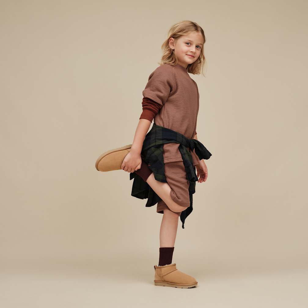格安！美品！UGG キッズ　グレー ファスナー付きブーツ 1130750 1016222-1.jpg