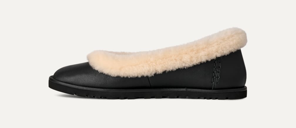 UGG® 公式【 ゾラ レザー バレエ フラット|Zora Leather Ballet Flat