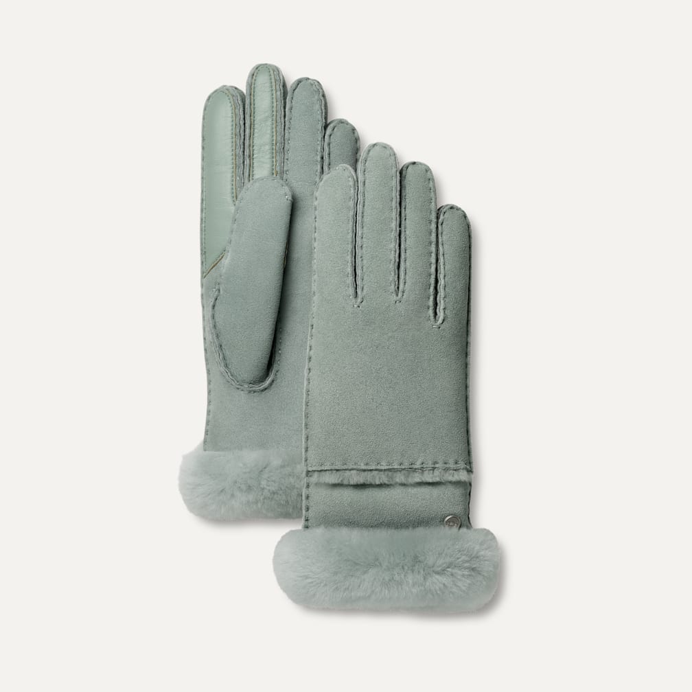 【新品・未使用】UGG クラムシェルロゴ　本革手袋 化粧箱付き UGG 送料無料 アグ 手袋 メンズ レザー クラムシェル ロゴ