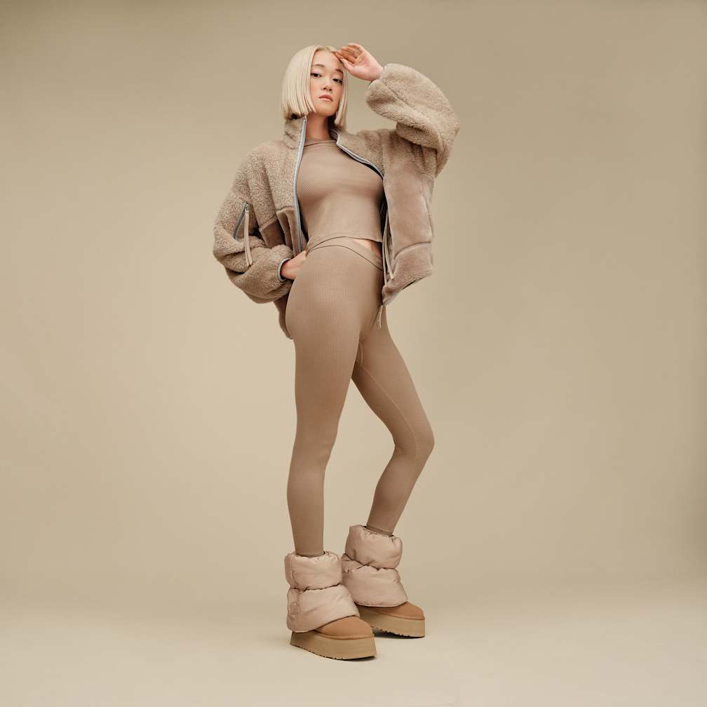 UGGクラシック ミニ ディッパー パッファー　24cm ブラウン UGGクラシック ミニ ディッパー パッファー 24cm ブラウン 楽天市場