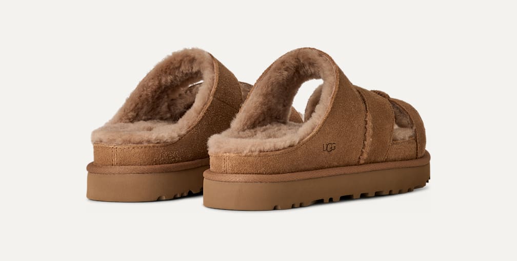UGG® 公式【 グリーンポート クロス ストラップ スライド|Greenport