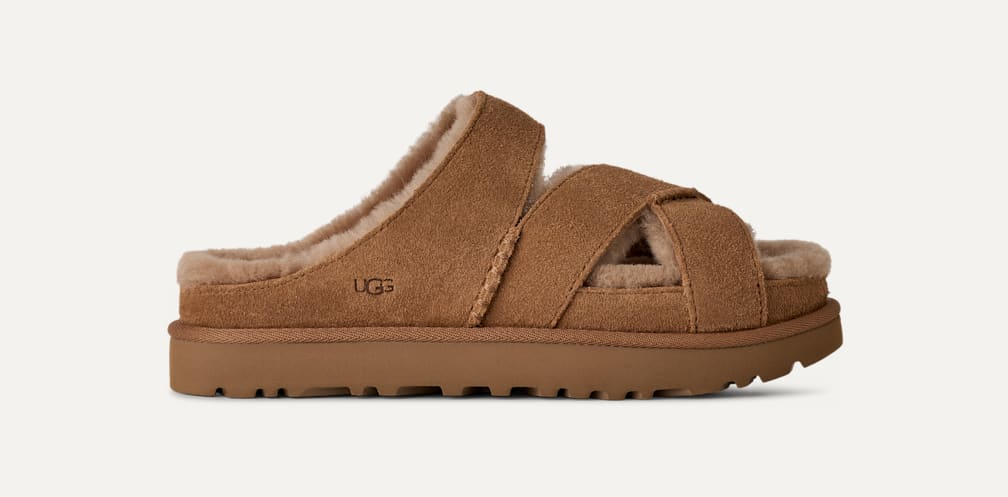 UGG® 公式【 グリーンポート クロス ストラップ スライド|Greenport