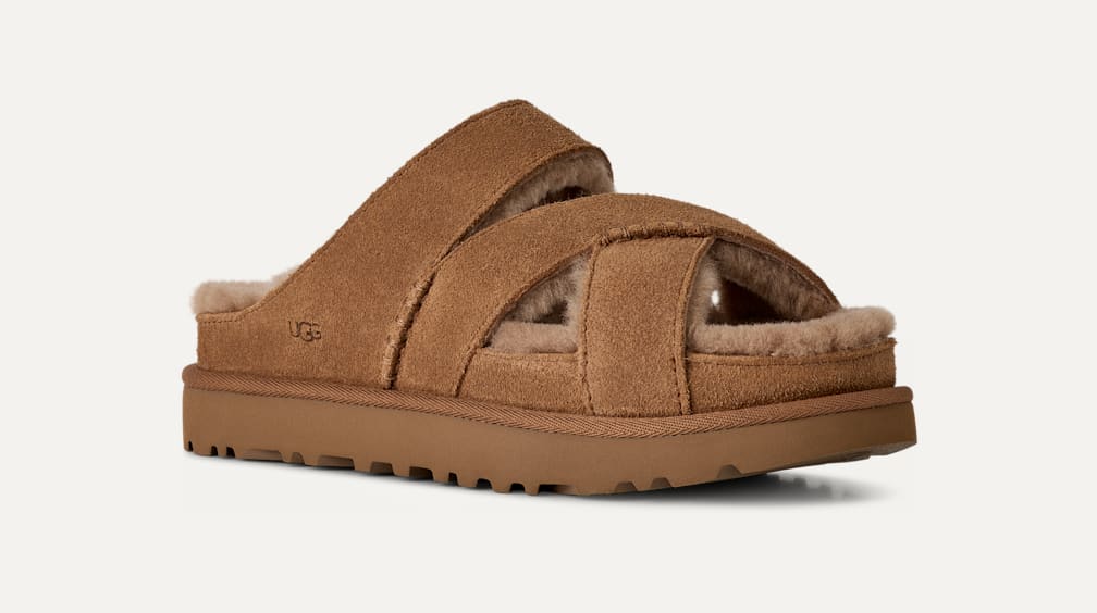 UGG® 公式【 グリーンポート クロス ストラップ スライド|Greenport