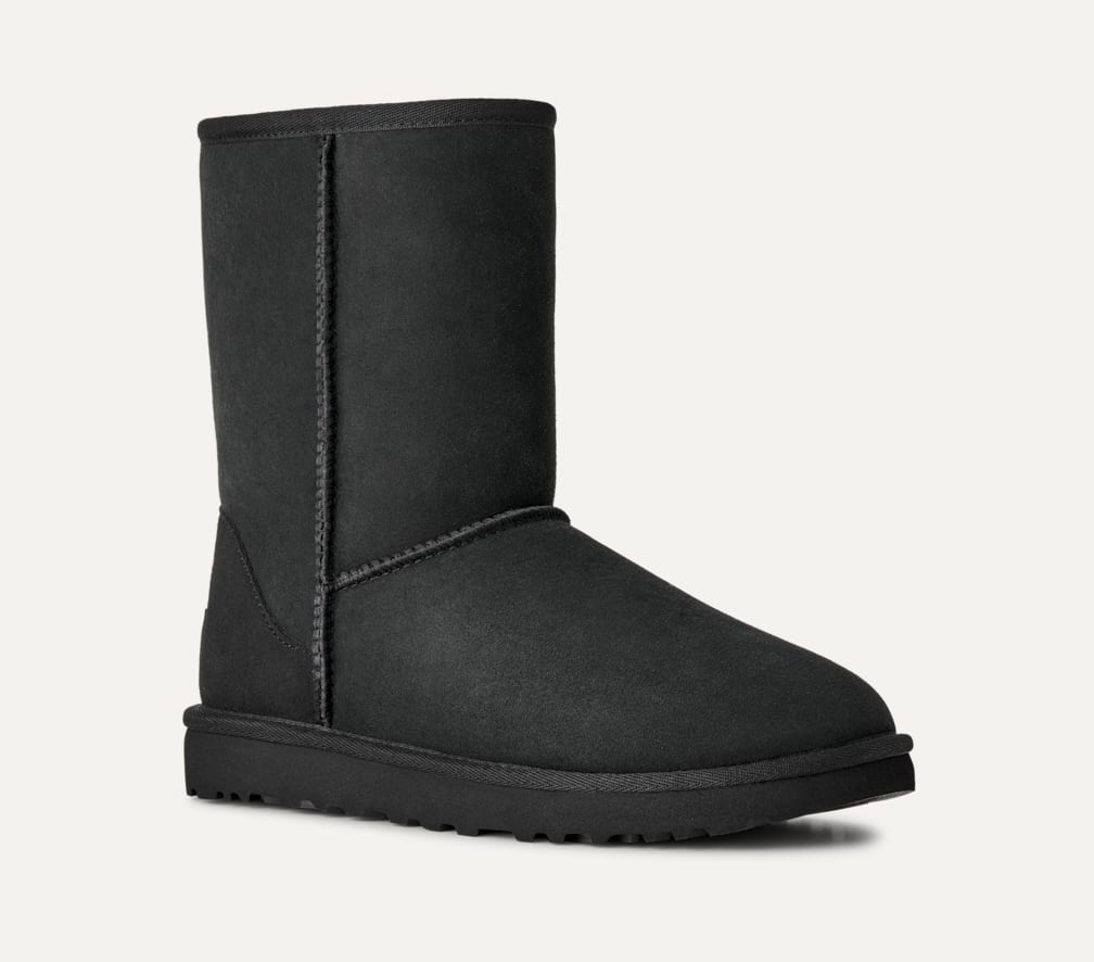 アグ UGG classic short blvd 24cm 黒 細身 美品 アグ UGG classic short blvd 24cm 黒 細身 美品