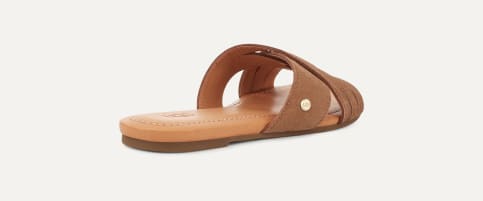 handmade】リバティ移動ポケットフリルUGG KENLEIGH SLIDE