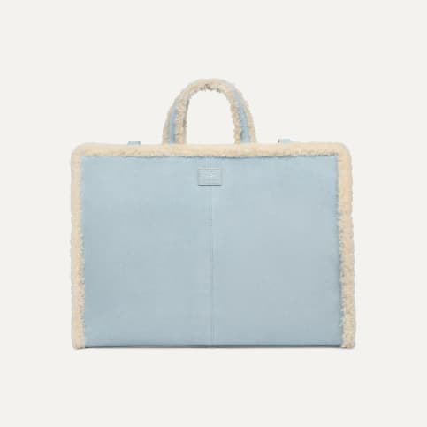 Telfar x UGG Shopping Bag Small Chestnut in Shearling - US