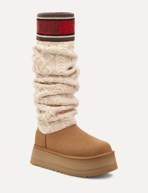 UGG® 公式【 クラシック セーター レター トール|Classic Sweater Letter Tall| 1144044 | レディース】アグ  公式サイト