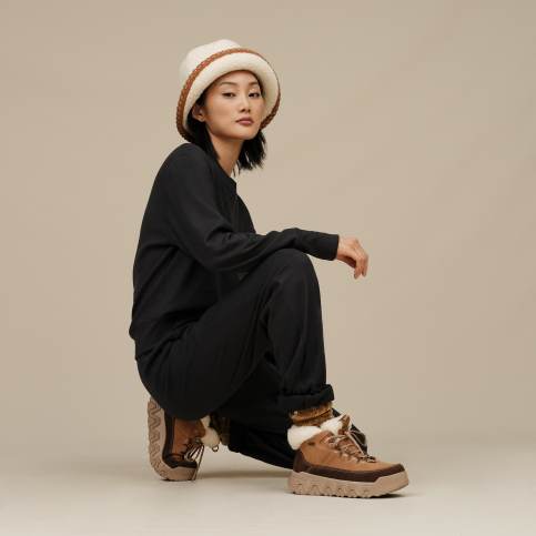 UGG® 公式【 UGGフラッフ スカロップド ハット|UGGfluff Scalloped Hat
