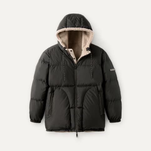UGG JADA HOODED PUFFER - FAUX FUR ブルーグレー UGG JADA HOODED PUFFER - FAUX FUR ブルーグレー