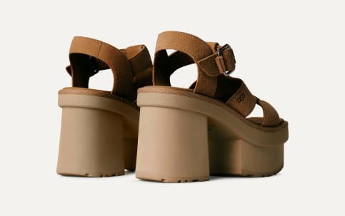 UGG® 公式【 ニュー ハイツ プラットフォーム T-ストラップ|New