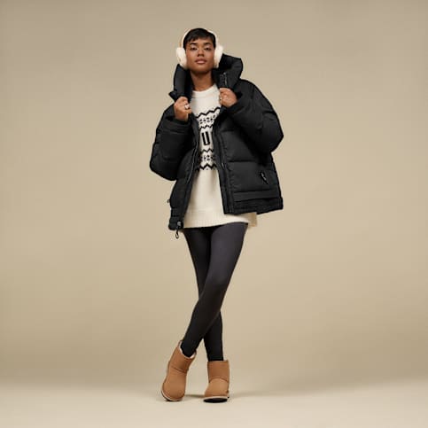 Women's Sheepskin Embroidery Earmuff