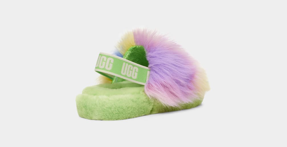 Fluff Yeah Slide Tie Dye Kids' Slipper UGG® Official