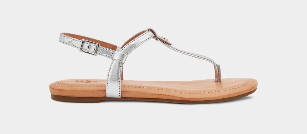 Metallic 2025 thong sandals