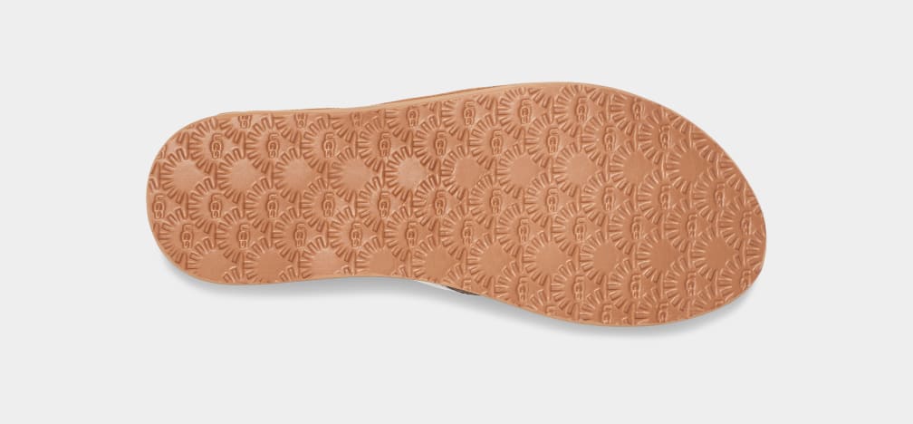 Ugg tawney top metallic flip flop