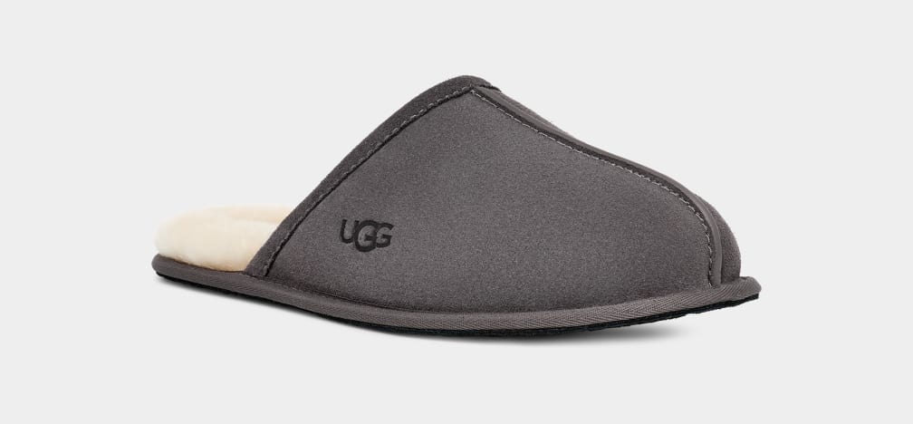Mens gray ugg hot sale slippers