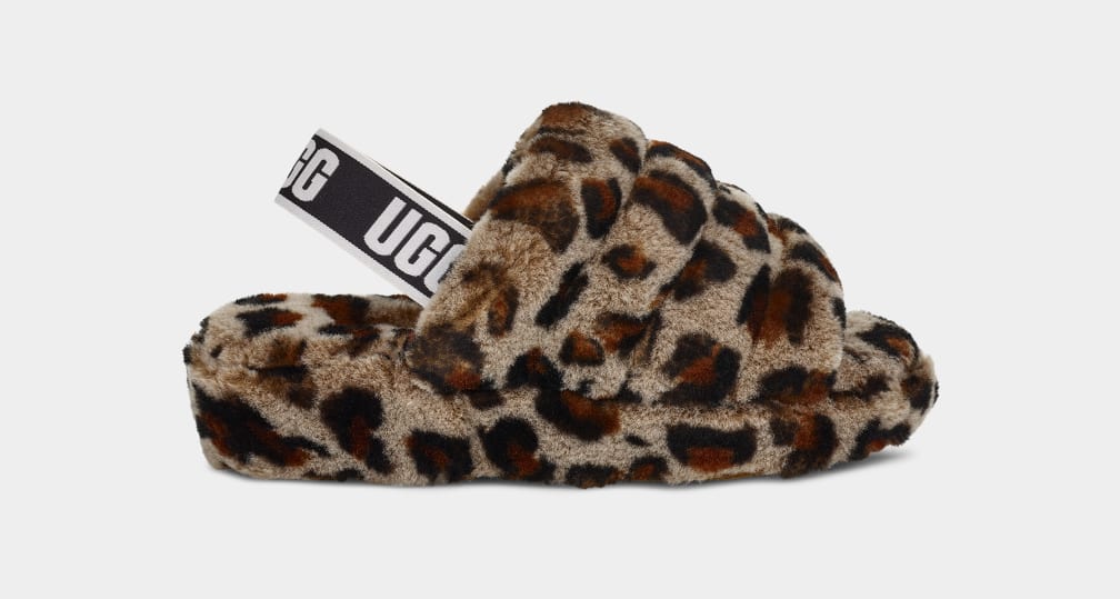 UGG Fluff Yeah Leopard Slide for Women UGG UK