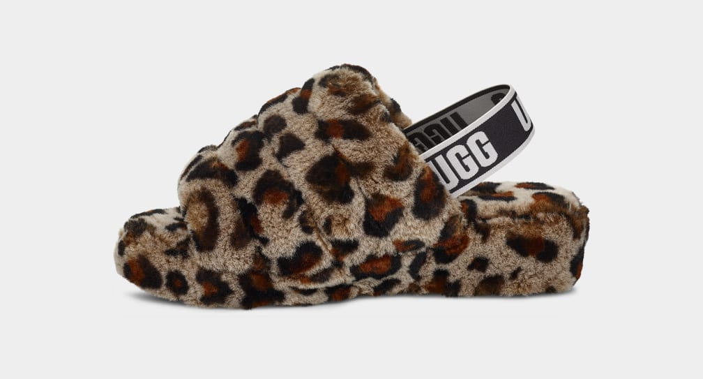 UGG Fluff Yeah Leopard Slide for Women UGG UK