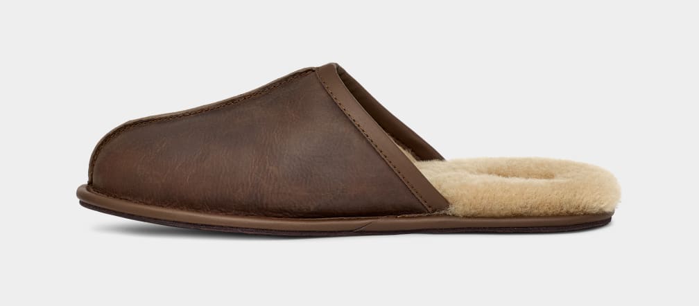 Leather ugg slippers best sale mens
