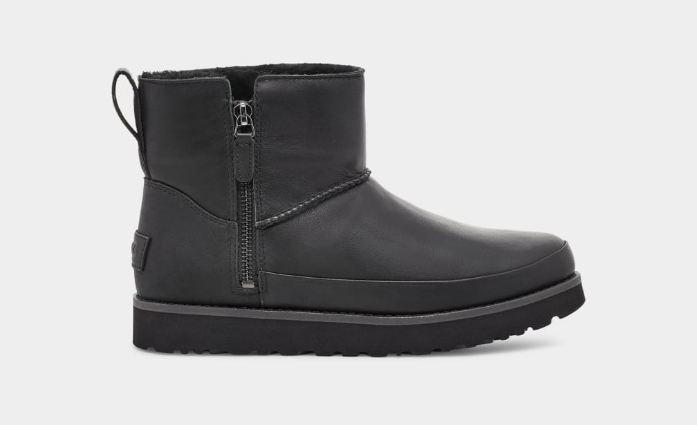 UGG Classic Zip Mini Leather Boot for Women UGG UK
