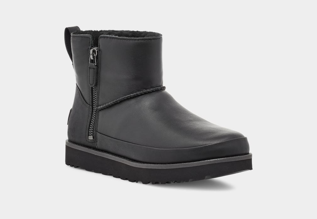 UGG Classic Zip Mini Leather Boot for Women UGG UK