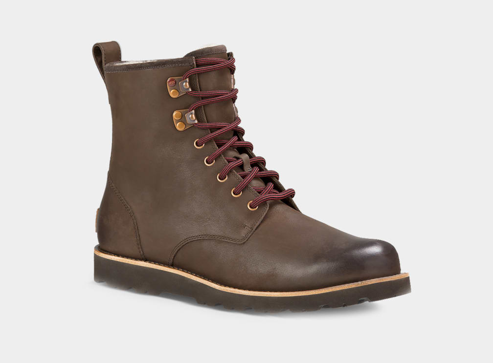 Hannen plain toe waterproof boot with genuine shearling hotsell