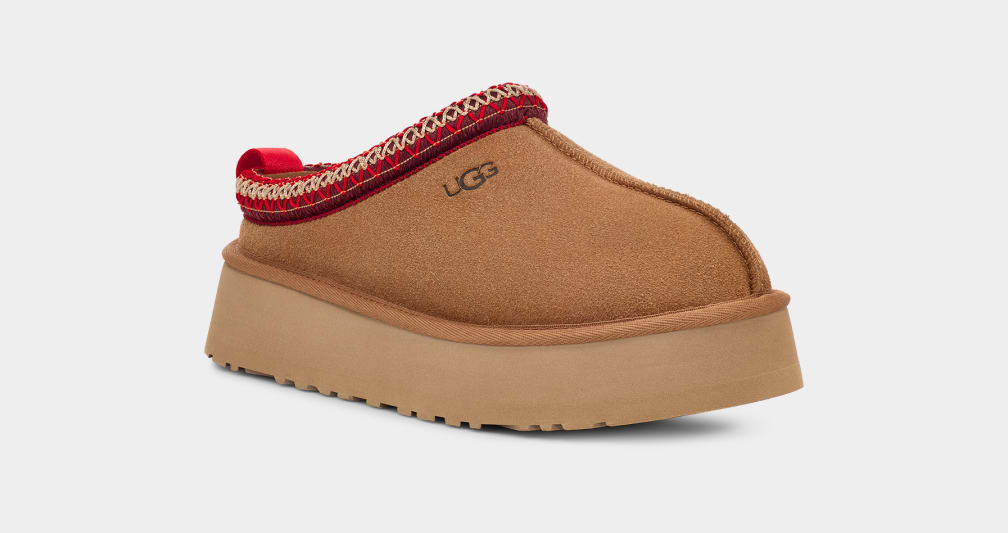 Shop UGG Tazz Suede Platform Slippers