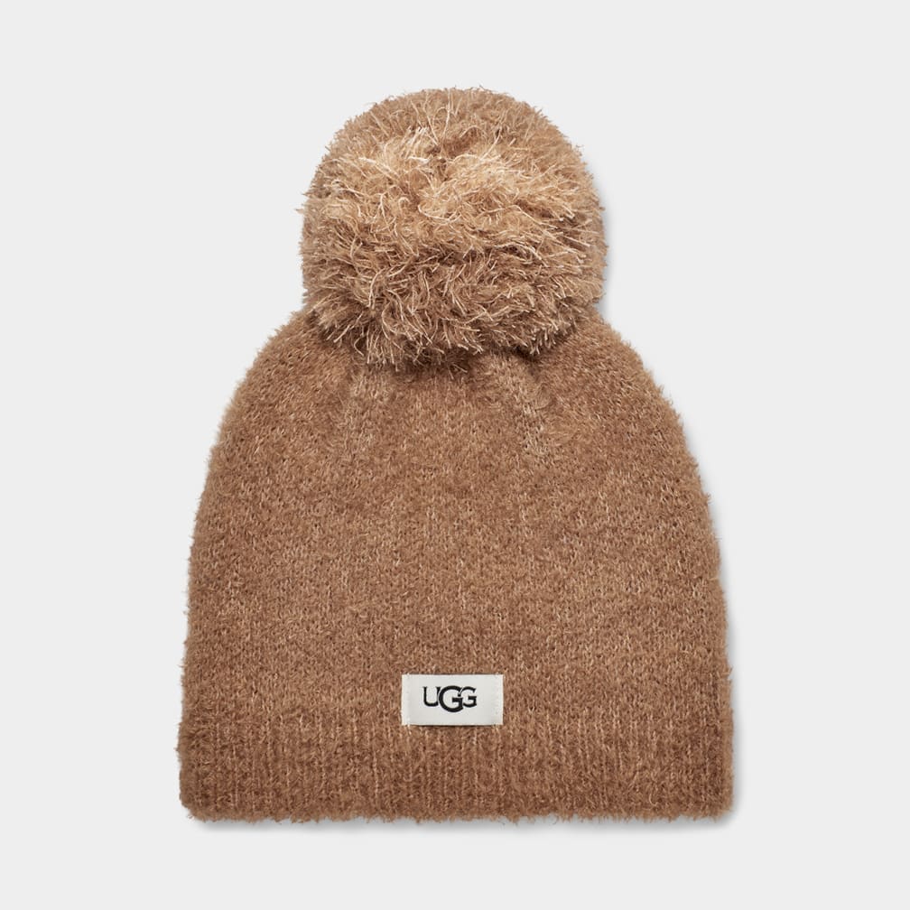 UGG Brushed Wool Hat With Pom for Women UGG UK