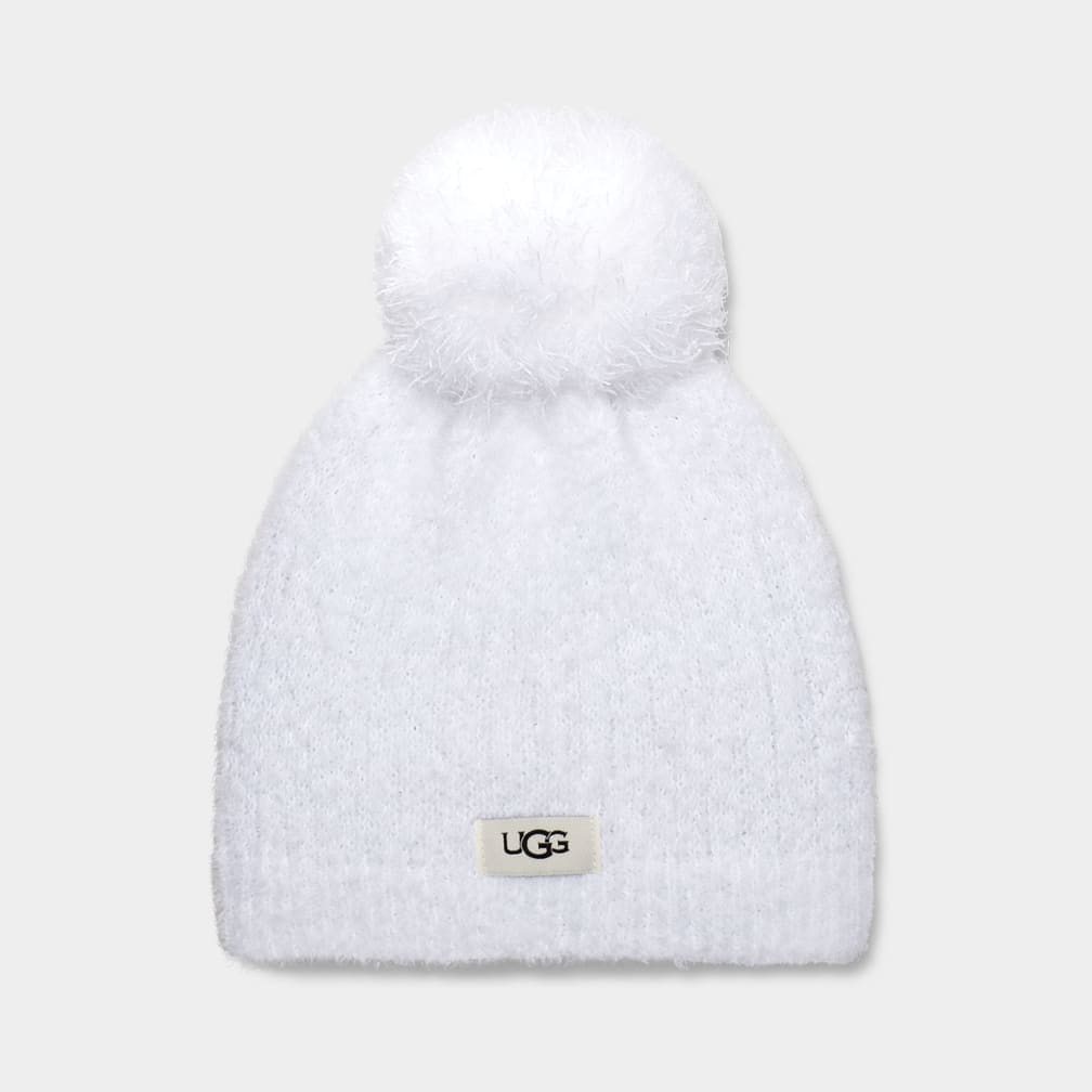 UGG Brushed Wool Hat With Pom for Women UGG UK