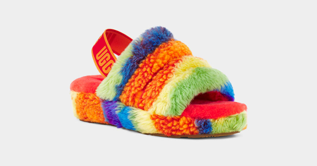 Ugg fluff 2025 yeah slippers multicolor