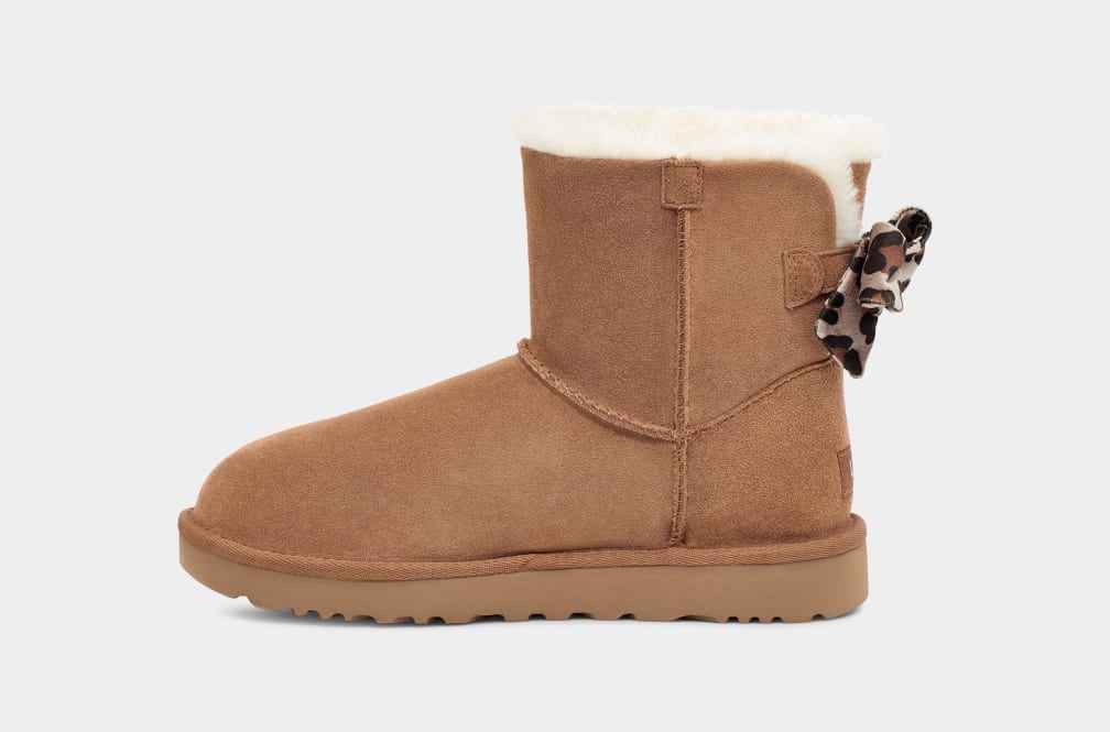 Cheetah print uggs with 2024 bows