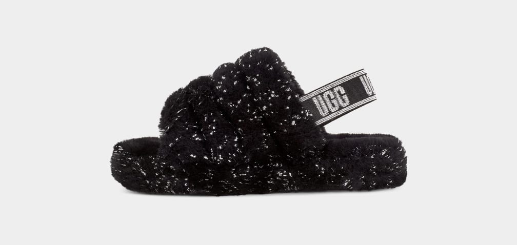 Kids' Fluff Yeah Metallic Sparkle Slipper | UGG®